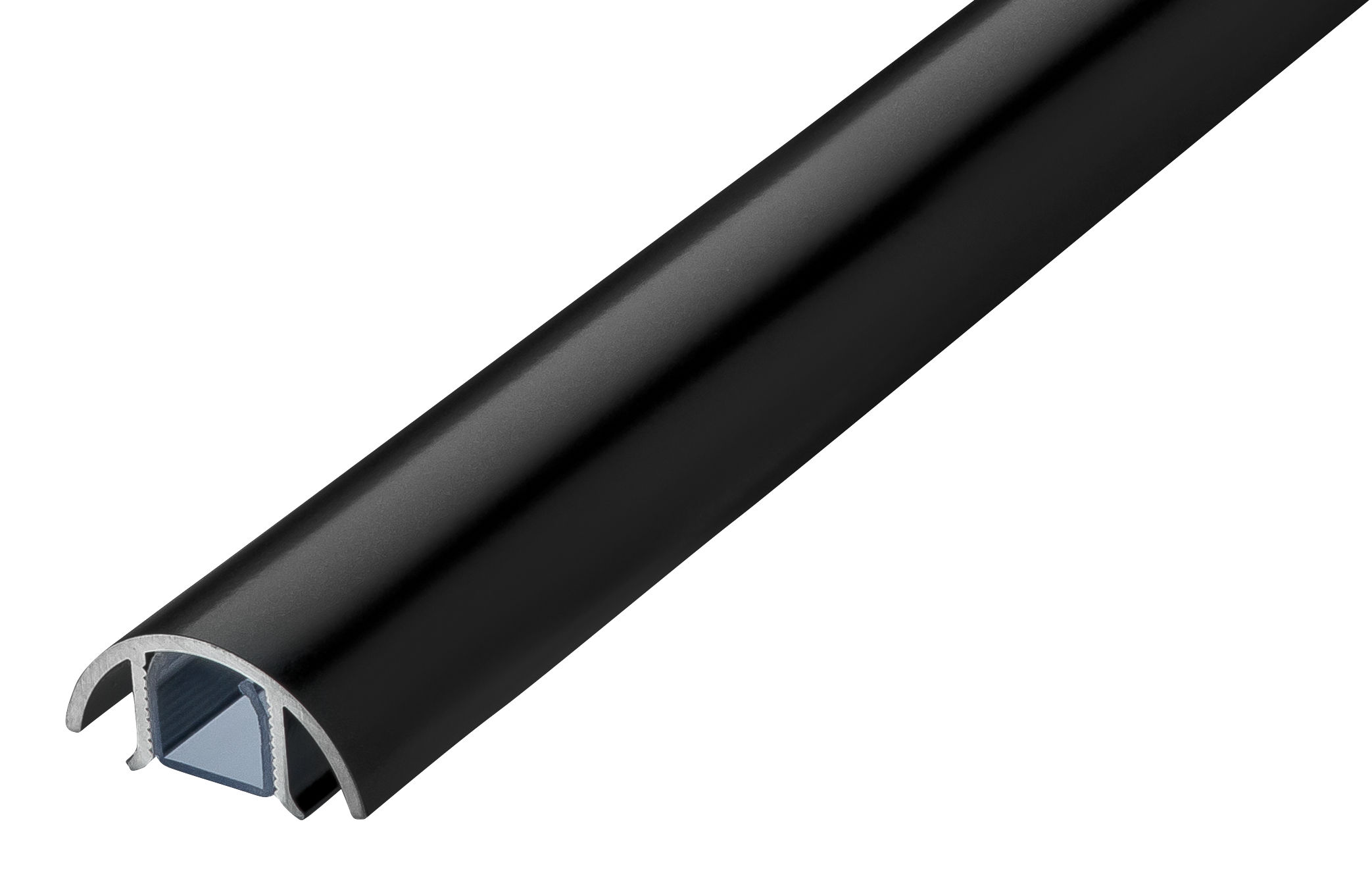 Der Mini 30mm Kabelkanal in Schwarz matt RAL9005 lackiert