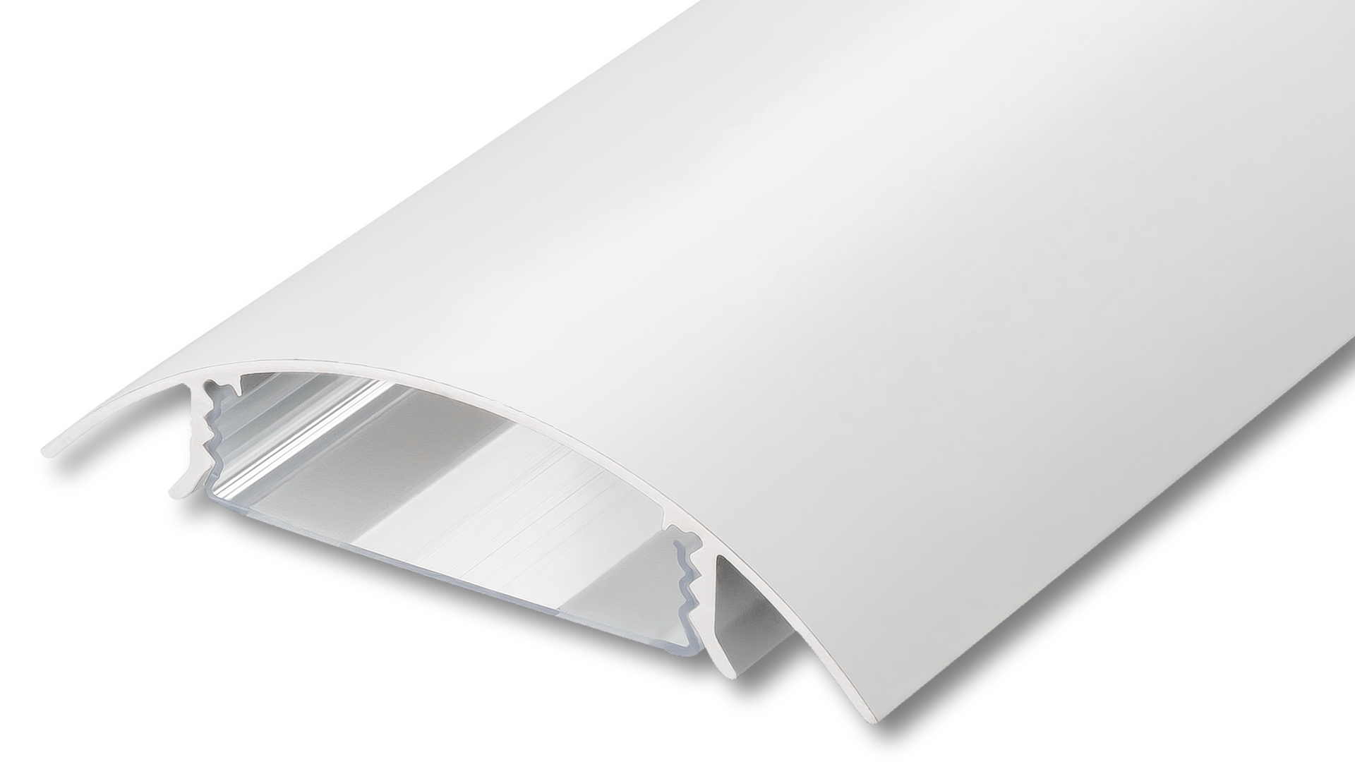 Jetzt den TV 80mm Kabelkanal aus Aluminium in Weiss matt RAL9003 bei Alunovo bestellen Der TV80 Kabelkanal aus Aluminium in Weiss matt RAL9003 lackiert