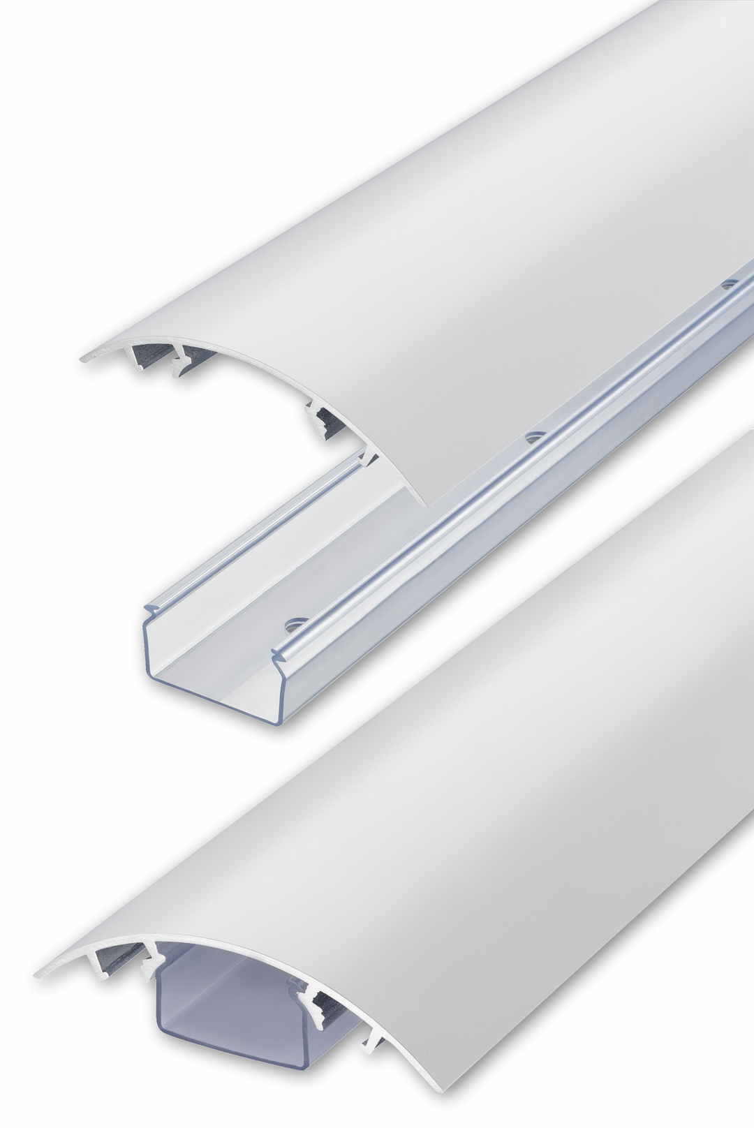 Jetzt den 80mm Design Kabelkanal aus Aluminium in Weiss matt RAL9003 bei Alunovo bestellen Der 80mm Kabelkanal aus Aluminium in Weiss matt RAL9003 lackiert und der transparente Kabelschacht
