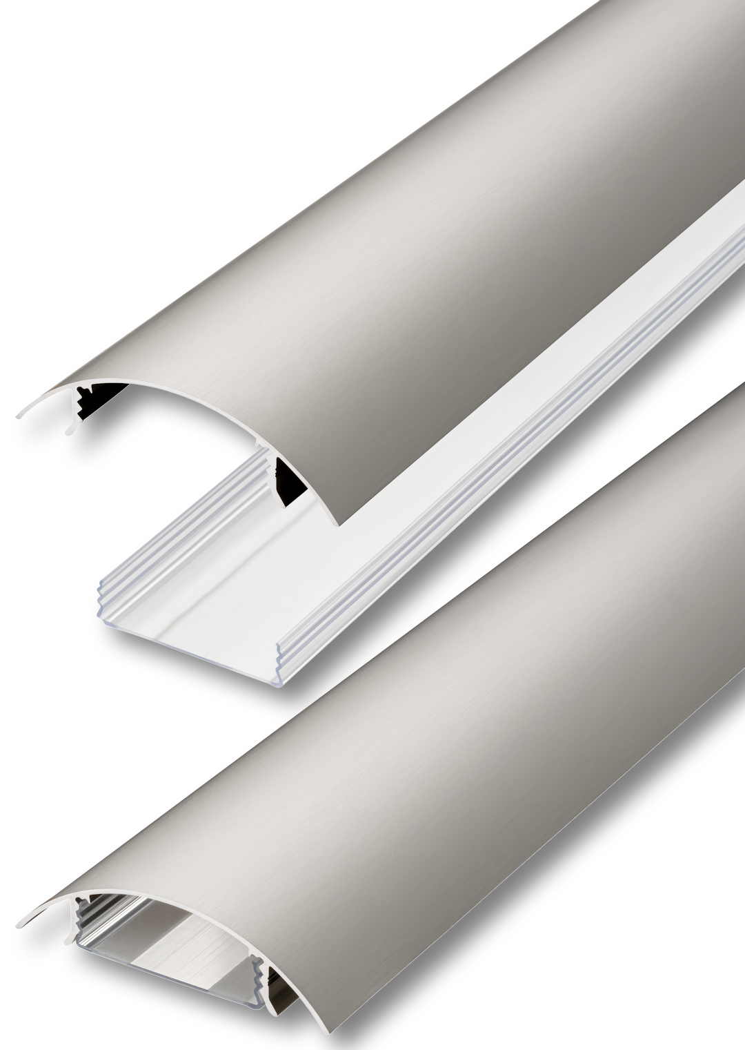 Jetzt den TV 80mm Kabelkanal aus Aluminium in Edelstahl gebürstet bei Alunovo bestellen Der TV80 Kabelkanal aus Aluminium in Edelstahl gebürstet eloxiert und der transparente Kabelschacht