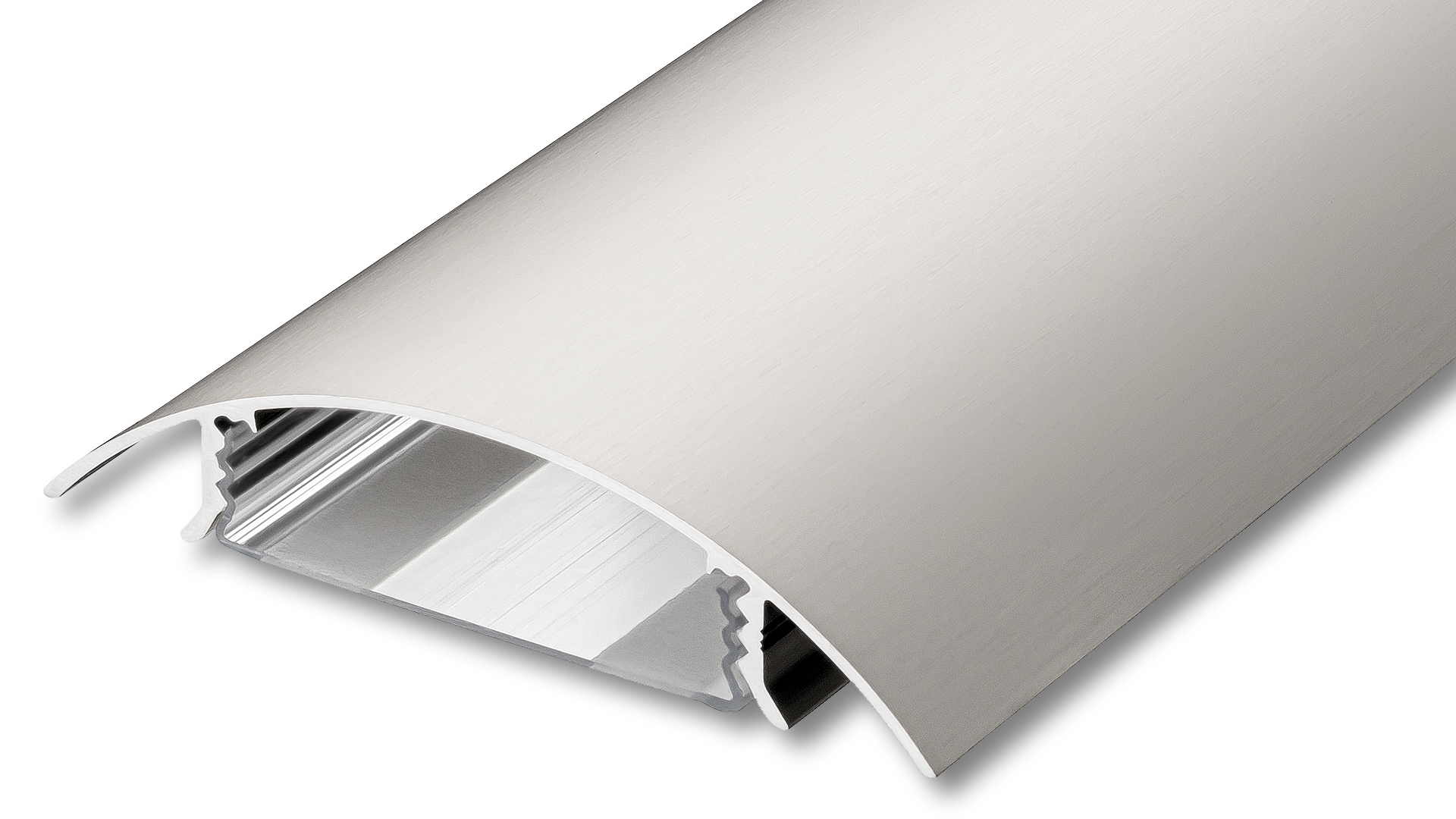 Jetzt den TV 80mm Kabelkanal aus Aluminium in Edelstahl gebürstet bei Alunovo bestellen Der TV80 Kabelkanal aus Aluminium in Edelstahl gebürstet eloxiert
